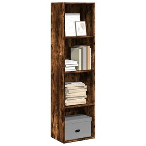 vidaXL Bibliotecă, stejar fumuriu, 40x30x152 cm, lemn prelucrat imagine