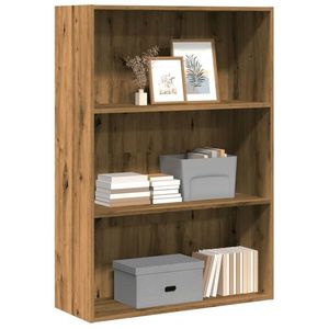 vidaXL Bibliotecă, stejar artizanal, 80x30x114 cm, lemn prelucrat imagine