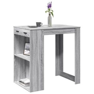 vidaXL Masă de bar, Sonoma gri, 102x70x103, 5 cm, lemn prelucrat imagine