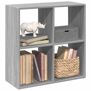 vidaXL Bibliotecă/separator cameră gri sonoma 69, 5x29x69, 5 cm lemn imagine