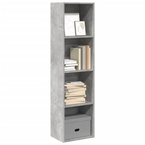 vidaXL Bibliotecă, gri beton, 40x30x152 cm, lemn prelucrat imagine