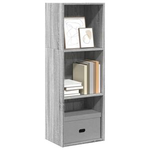 vidaXL Bibliotecă, gri sonoma, 40x30x114 cm, lemn prelucrat imagine