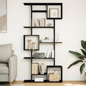 vidaXL Bibliotecă, negru, 92x29x188 cm, lemn prelucrat imagine