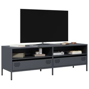 vidaXL Dulap TV, antracit, 135x39x43, 5 cm, oțel laminat la rece imagine