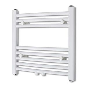 Radiator baie prosoape încălzire centrală 480x480 mm conector lateral imagine