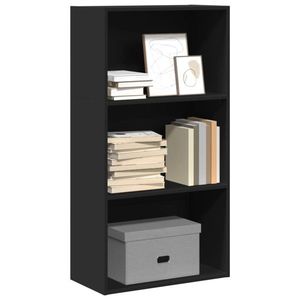 vidaXL Bibliotecă, negru, 60x30x114 cm, lemn prelucrat imagine