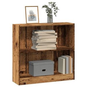 vidaXL Bibliotecă, lemn vechi, 80x24x76 cm, lemn prelucrat imagine