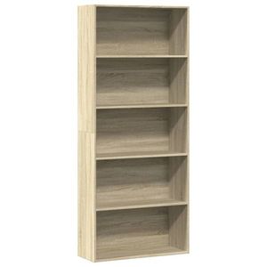 vidaXL Bibliotecă, stejar sonoma, 80x30x189 cm, lemn prelucrat imagine