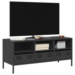 vidaXL Dulap TV, negru, 101, 5x39x43, 5 cm, oțel laminat la rece imagine