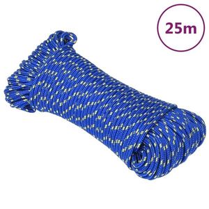 vidaXL Frânghie de barcă, albastru, 3 mm, 25 m, polipropilenă imagine