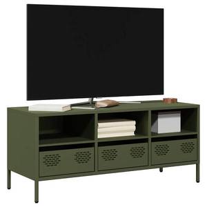 vidaXL Dulap TV, verde măsliniu, 101, 5x39x43, 5cm, oțel laminat la rece imagine