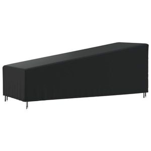 vidaXL Husă pentru șezlong, negru, 210x80x45/75 cm, Oxford 420D imagine