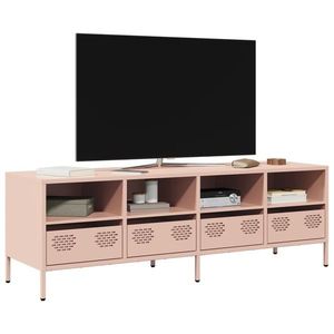 vidaXL Dulap TV, roz, 135x39x43, 5 cm, oțel laminat la rece imagine