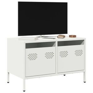 vidaXL Dulap TV, alb, 68x39x43, 5 cm, oțel laminat la rece imagine