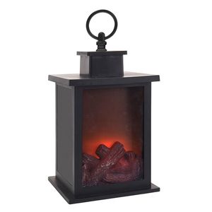 Felinar tip semineu cu LED Fireplace 14x24 cm imagine