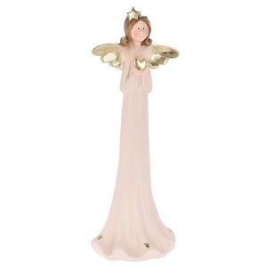 Statueta Ingeras roz 69 cm imagine