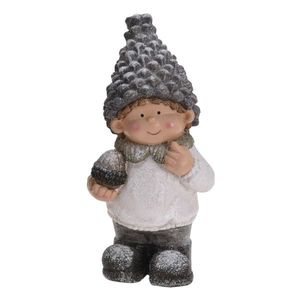 Statueta baiat Snowy Boy 16.5x34.5 cm imagine