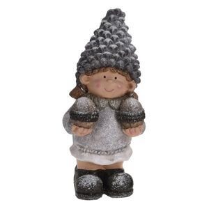 Statueta fetita Snowy Girl 16.5x34.5 cm imagine