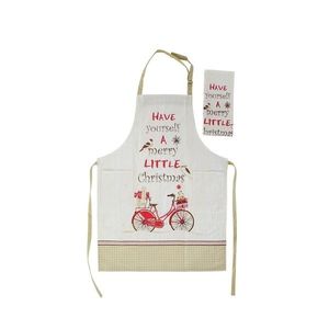 Set sort si servet pentru copii Little Christmas bej 60x80 cm imagine