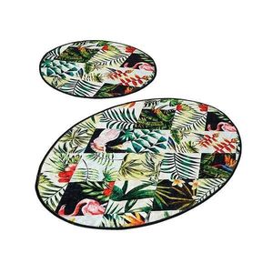 Set 2 Covorase baie Patch, 60 x 100 cm, 50 x 60 cm, Antiderapant, Multicolor imagine