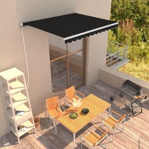 Copertină retractabilă manual, 300 cm, antracit imagine