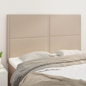 vidaXL Tăblii de pat 4 buc. cappuccino 72x5x78/88 cm piele ecologică imagine