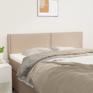 vidaXL Tăblii de pat 2 buc. cappuccino 72x5x78/88 cm piele ecologică imagine