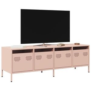 vidaXL Dulap TV, roz, 135x39x43, 5 cm, oțel laminat la rece imagine