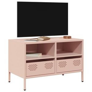 vidaXL Dulap TV, roz, 68x39x43, 5 cm, oțel laminat la rece imagine