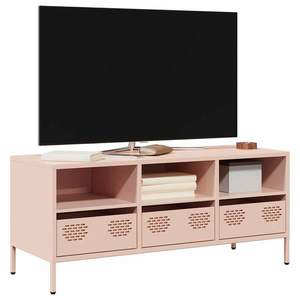 vidaXL Dulap TV, roz, 101, 5x39x43, 5 cm, oțel laminat la rece imagine