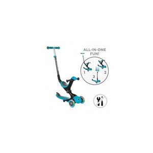 Trotineta globber go-up 4 in 1 deluxe lights turquoise imagine