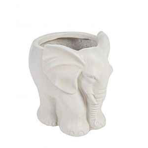 Ghiveci pentru exterior Elephant, Bizzotto, 27.5 x 22 x 26 cm, fibra de lut imagine