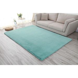 Covor Shaggy soft, Heinner, 70x140 cm, poliester/bumbac, turcoaz imagine