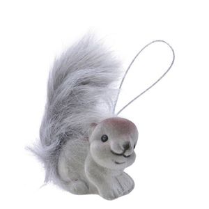 Glob Squirrel, Decoris, 9x3x4 cm, plastic, gri imagine