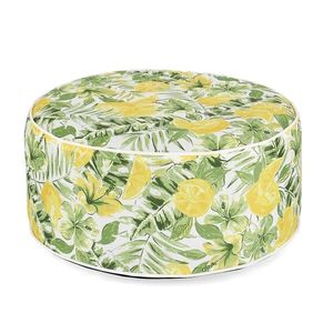 Taburet gonflabil Ottoman Summer, Bizzotto, Ø53 x 23 cm, poliester/PVC, galben imagine