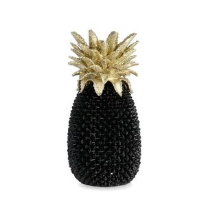 Decoratiune Surabaya Ananas, Bizzotto, 24.5 x 24 x 49.5 cm, polirasina, negru imagine