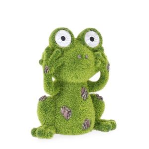 Lampa solara de gradina Frog, Bizzotto, 18 x 21 cm, polirasina imagine