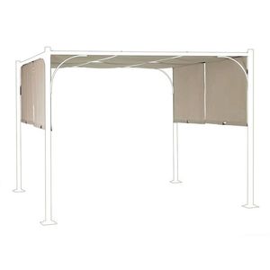 Prelata pentru pavilion de gradina Slide Gazebo, Bizzotto, 300 x 300 cm, poliester/poliamida, grej imagine