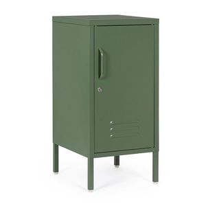 Comoda / noptiera Cambridge, Bizzotto, 2 rafturi reglabile, 40 x 35 x 76 cm, otel, verde imagine