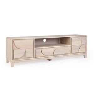 Comoda TV Archita, Bizzotto, 160 x 40 x 48 cm, lemn de mango/MDF imagine