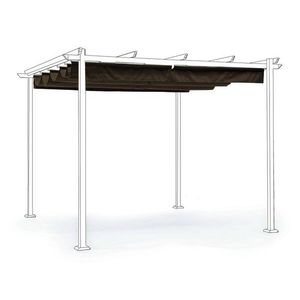 Prelata grisanta pentru pavilion de gradina Dynamic Gazebo, Bizzotto, 300 x 300 cm, poliester/poliuretan, grej imagine