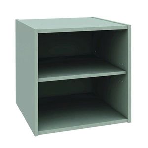 Raft modular Composite Cube W-Shelf, Bizzotto, 35x35x35 cm, PAL/MDF, verde sage imagine