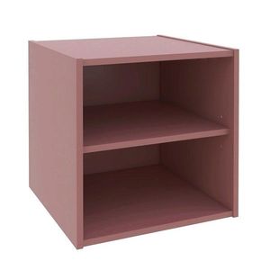 Raft modular Composite Cube W-Shelf, Bizzotto, 35x35x35 cm, PAL/MDF, caramiziu imagine