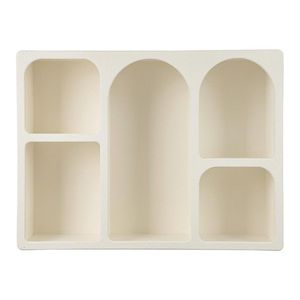 Raft de perete Creamy, Bizzotto, 80x24x60 cm, MDF, crem imagine