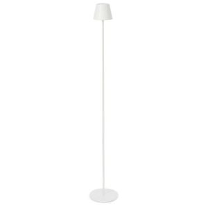 Lampadar LED de exterior Etna, Bizzotto, 17x115 cm, cu baterie reincarcabila, otel acoperit cu pulbere, alb imagine