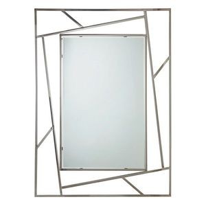 Oglinda decorativa Rayan Rectangular, Bizzotto, 90 x 120 cm, inox imagine