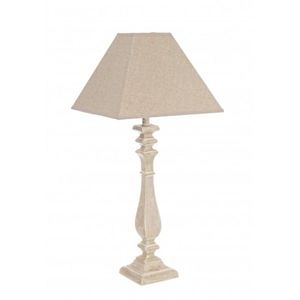 Lampa de masa, Ajiaccio, Bizzotto, 12x12x52 cm, 1xE27, 40W, MDF, natural imagine