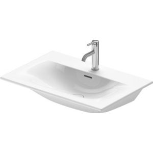 Lavoar Duravit Viu 73x49cm cu capac ceramic si ventil push-open inclus finisaj suplimentar imagine