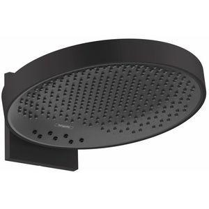 Palarie de dus Hansgrohe Rainfinity 360 3 tipuri de jet cu placa de conectare la perete negru mat imagine