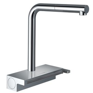 Baterie bucatarie Hansgrohe Aquno Select M81 250 dus extractibil doua tipuri de jet sBox si strecuratoare multifunctionala imagine